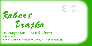 robert drajko business card
